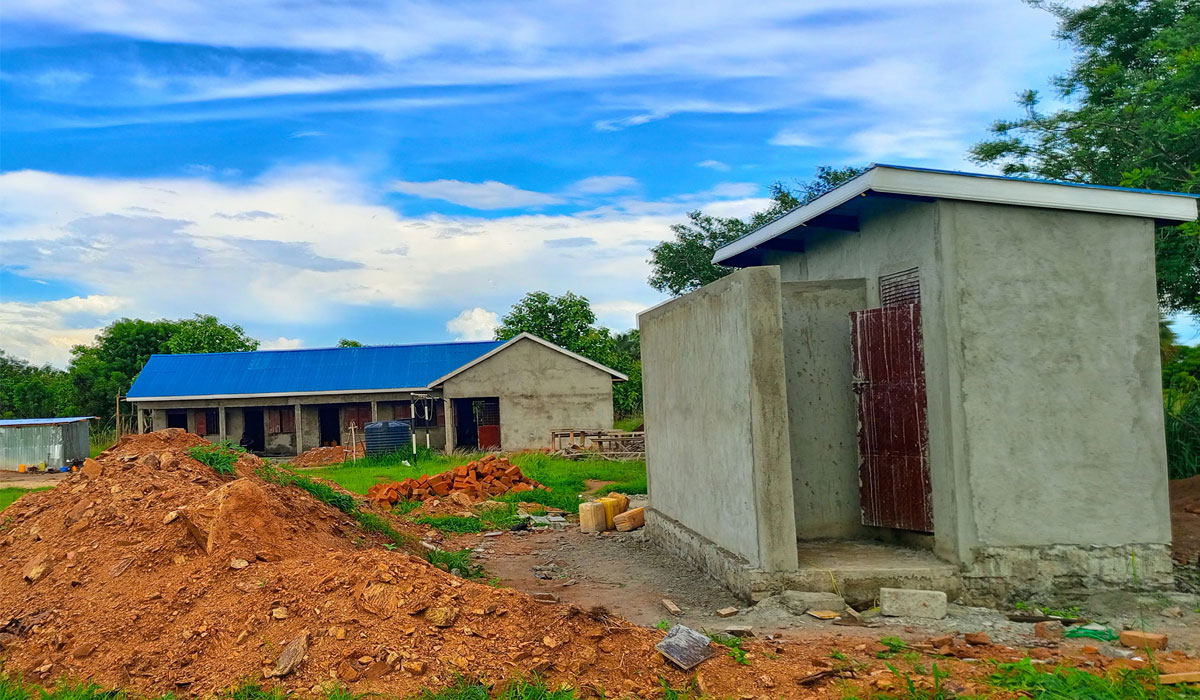 Roofing and plastering of Police Post and three-stance Latrine in Loa